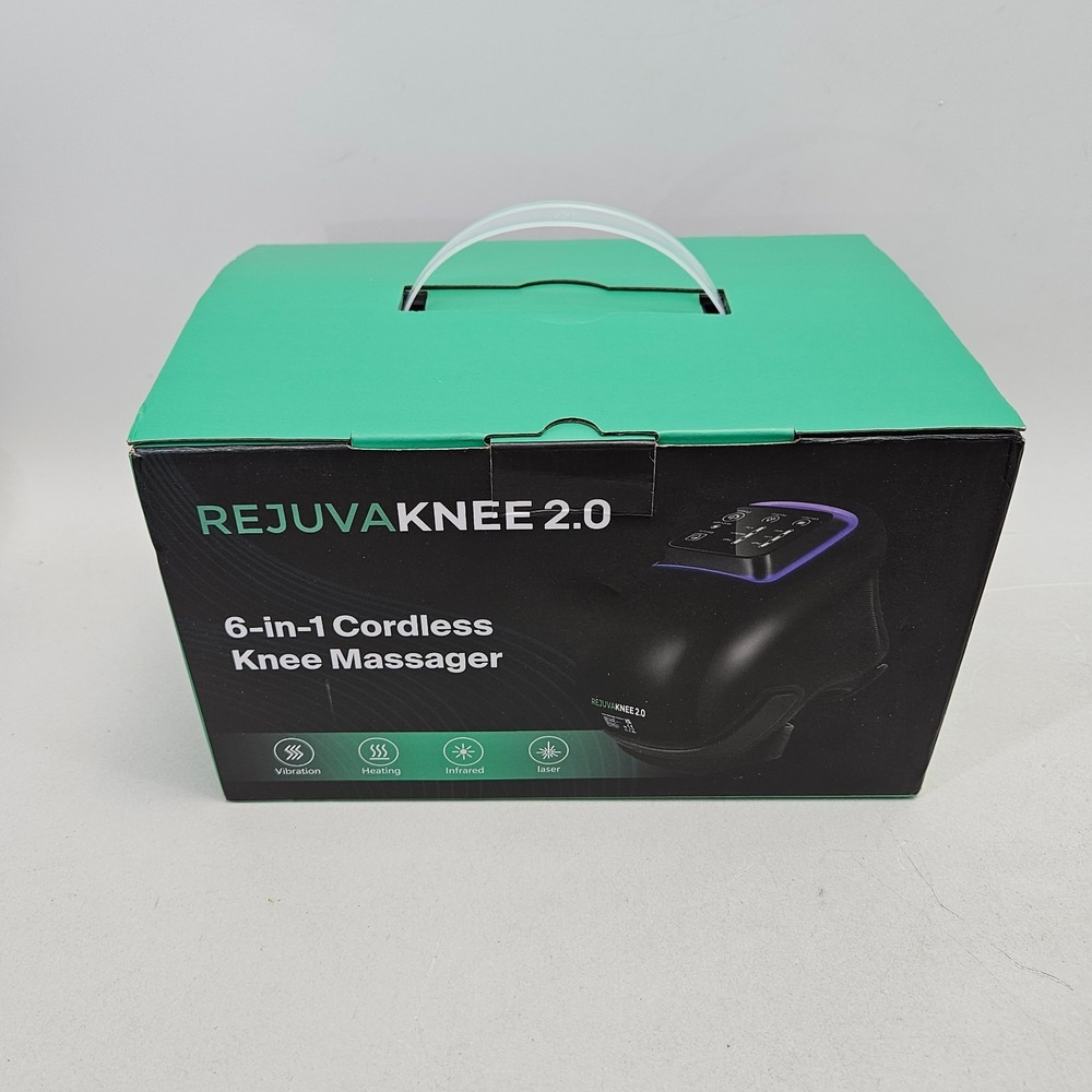 Rejuva Knee 2.0 Cordless‎ 6-in-1 Knee Massager RejuvaKnee Heat Red Light Vibrate